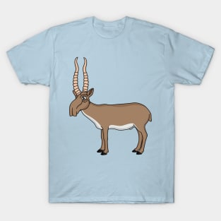 Saiga antelope cartoon illustration T-Shirt